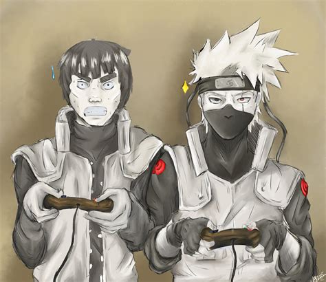 naruto and kakashi sensei|Kakashi vs Guy .